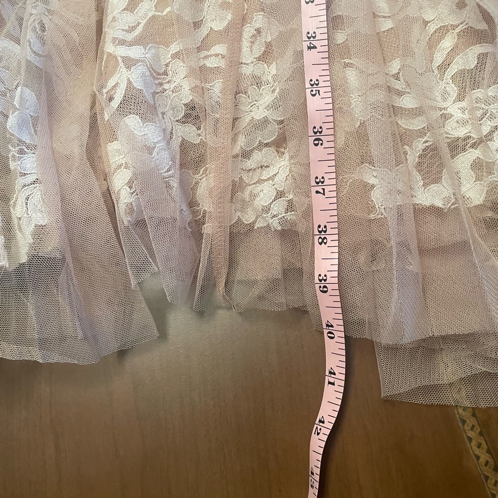 New Gracia Lace Maxi Skirt in Cream and Tan - Picture 9 of 10